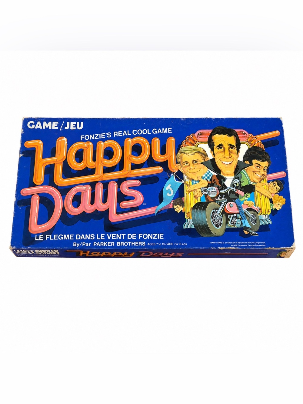 Vintage 1976 Happy Days Fonzie Board Game Parker Brothers